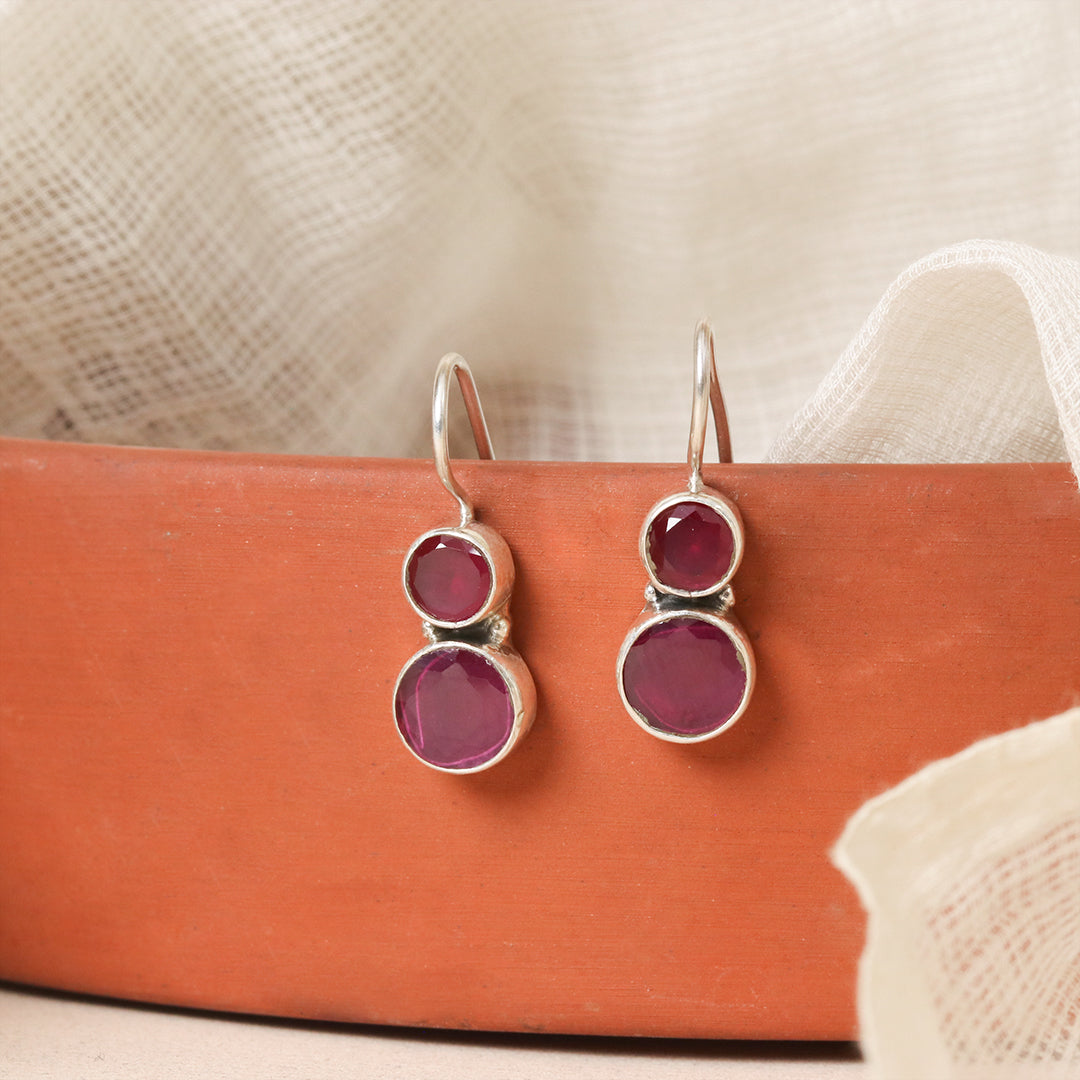 Cute Ruby Earrings-1