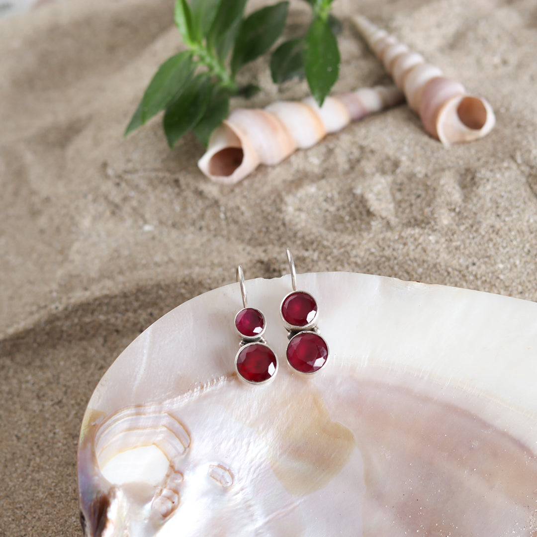 Cute Ruby Earrings-2