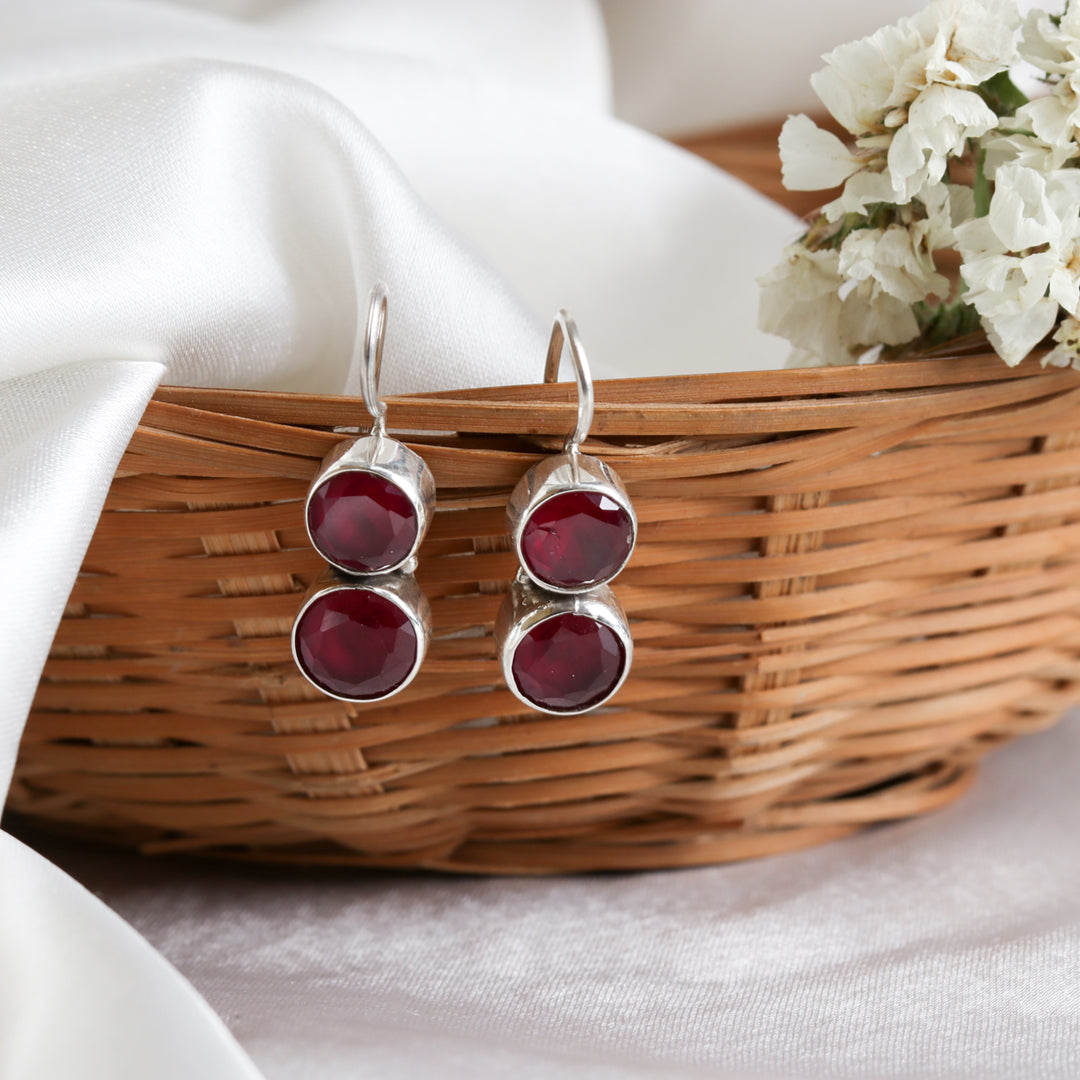 Cute Ruby Earrings-3