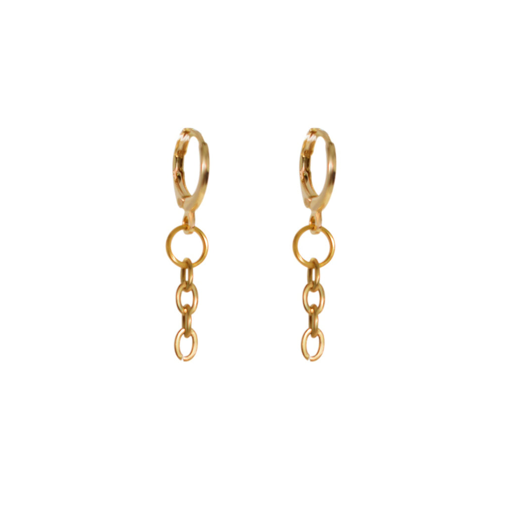 Minimalist Chain Drop Earrings | by Ifemi Jewels-0
