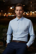 Jamison Blue Twill Dress Shirt