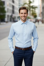 Jamison Blue Twill Dress Shirt