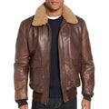 Mens Lambskin Leather Bomber Jacket