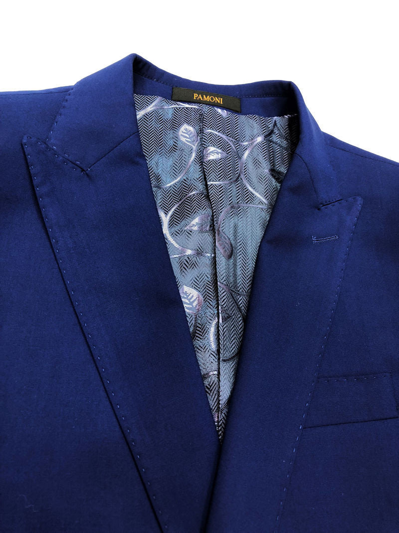 Cobalt Blue 1-Button Slim Fit Suit