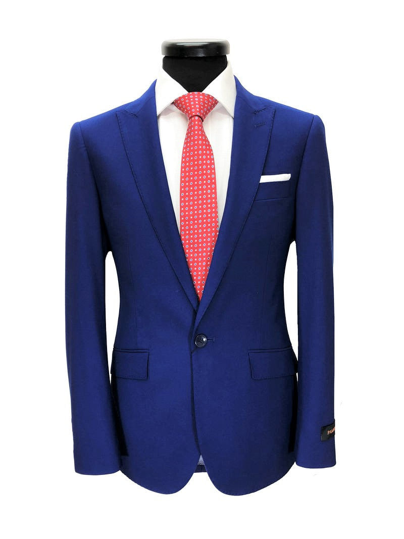 Cobalt Blue 1-Button Slim Fit Suit