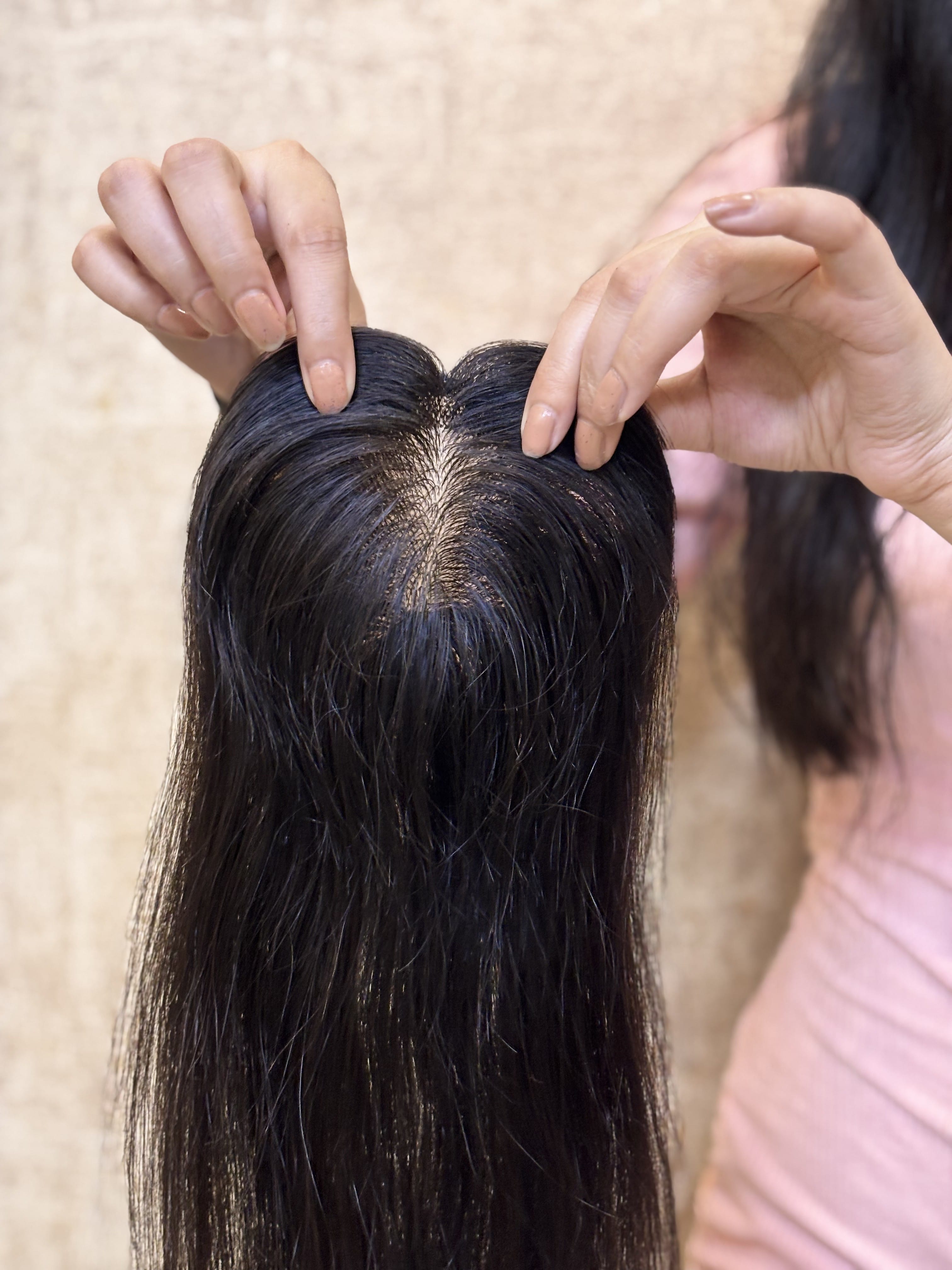 Hair Patch for Bald Spots | Silk Base | Natural Black | Straight | Remy Hair India-9