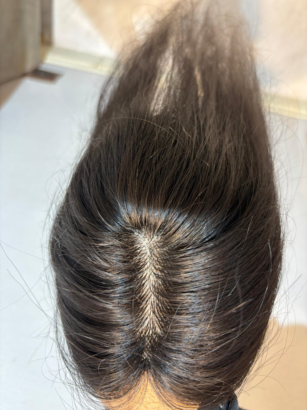 Hair Topper for Volume & Thin Hair | Silk Base | Natural Black | Straight | Remy Hair India-0