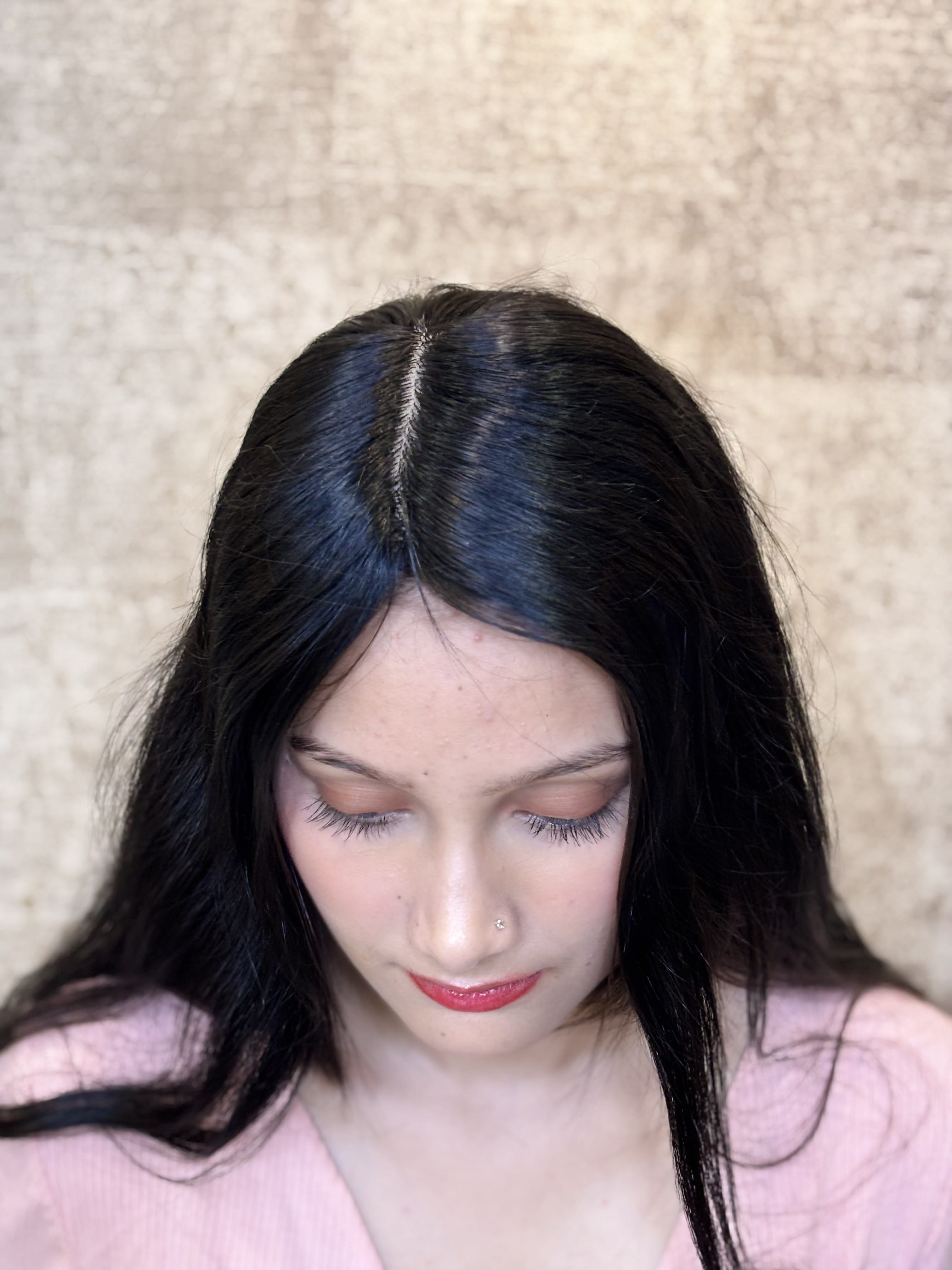 Hair Topper for Volume & Thin Hair | Silk Base | Natural Black | Straight | Remy Hair India-1